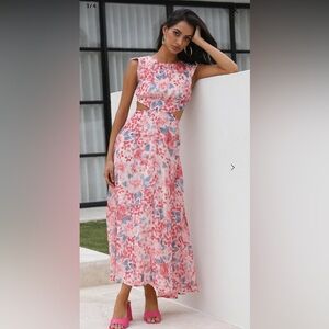 Here Comes the Sun Floral Maxi Dress